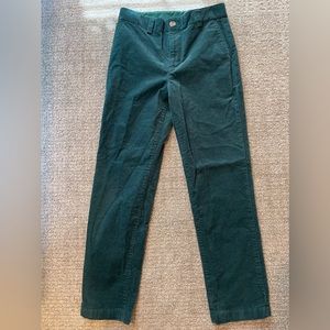 EUC Vineyard Vines Dark Green Corduroys - Size 12